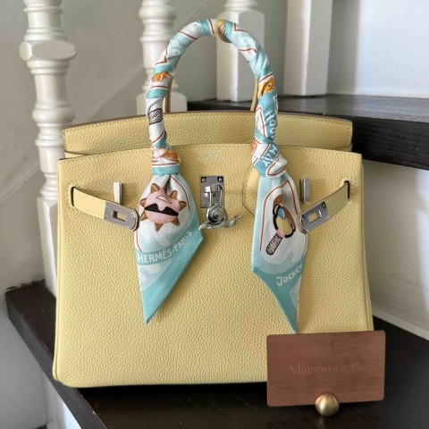 Hermès Birkin25 Togo Jaune Poussin x PHW
