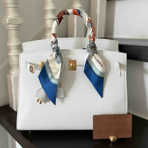 Hermès Birkin25 Epsom Blanc x Gold HArdware