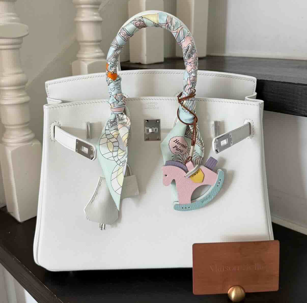 Hermès Birkin25 Swift Blanc x PHW