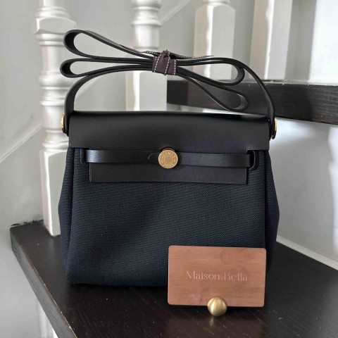 Hermès Herbag Mini Noir x GHW