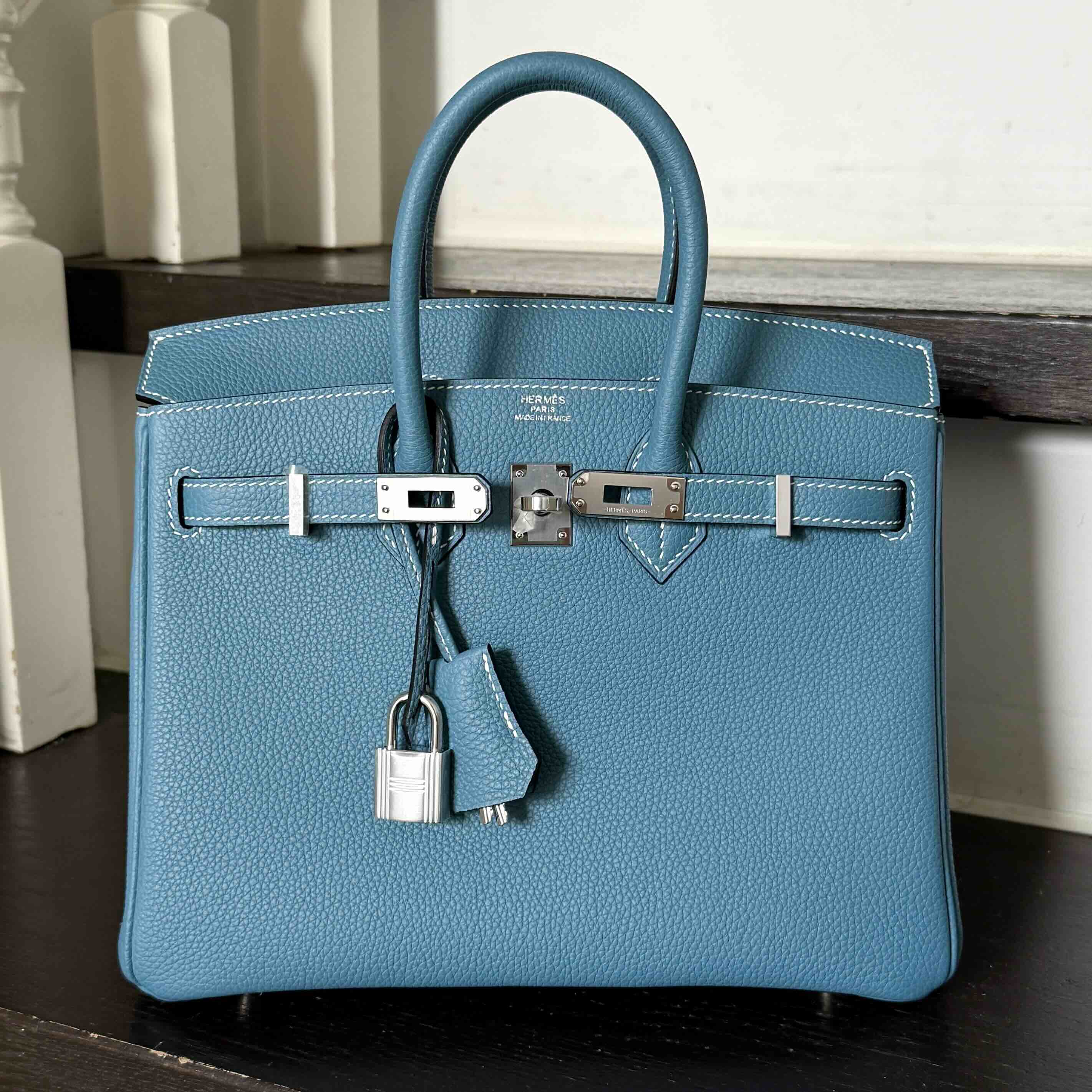 Hermès Birkin25 Togo Blue jean x PHW