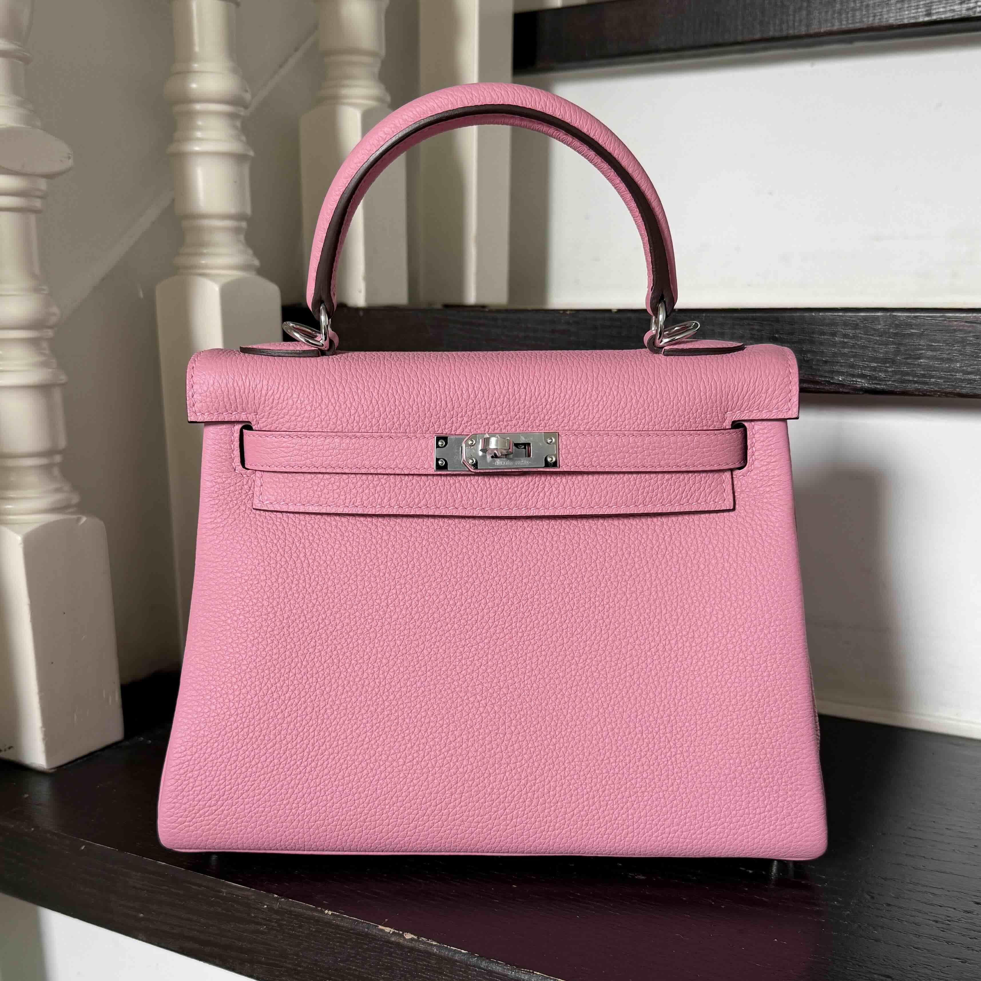 Hermès Kelly25 Togo Bubblegum x PHW(HCP)