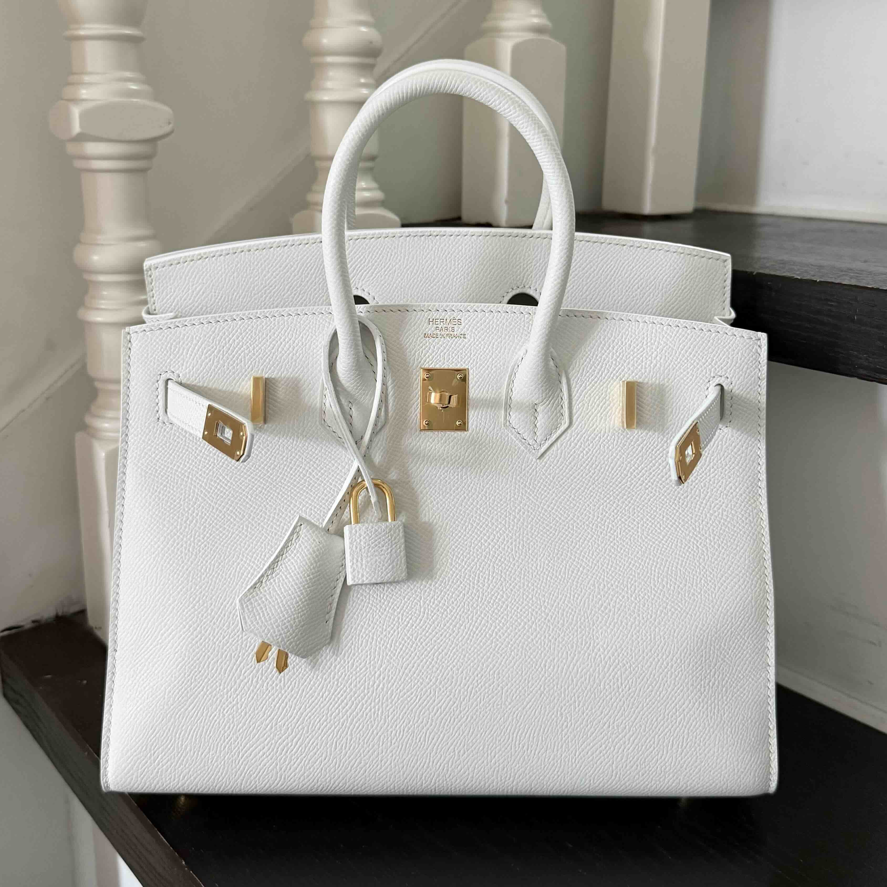 Hermès Birkin25 Swift Blanc x PHW