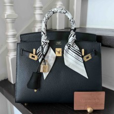 Hermès Birkin25 Epsom Noir x Gold Hardware