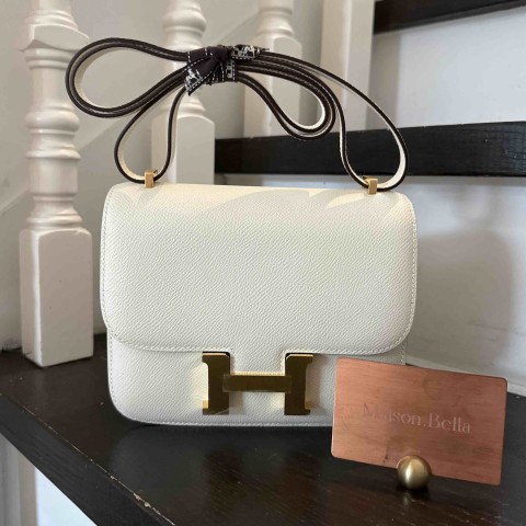 Hermès Constance 18 Nata Epsom with Gold Hardware