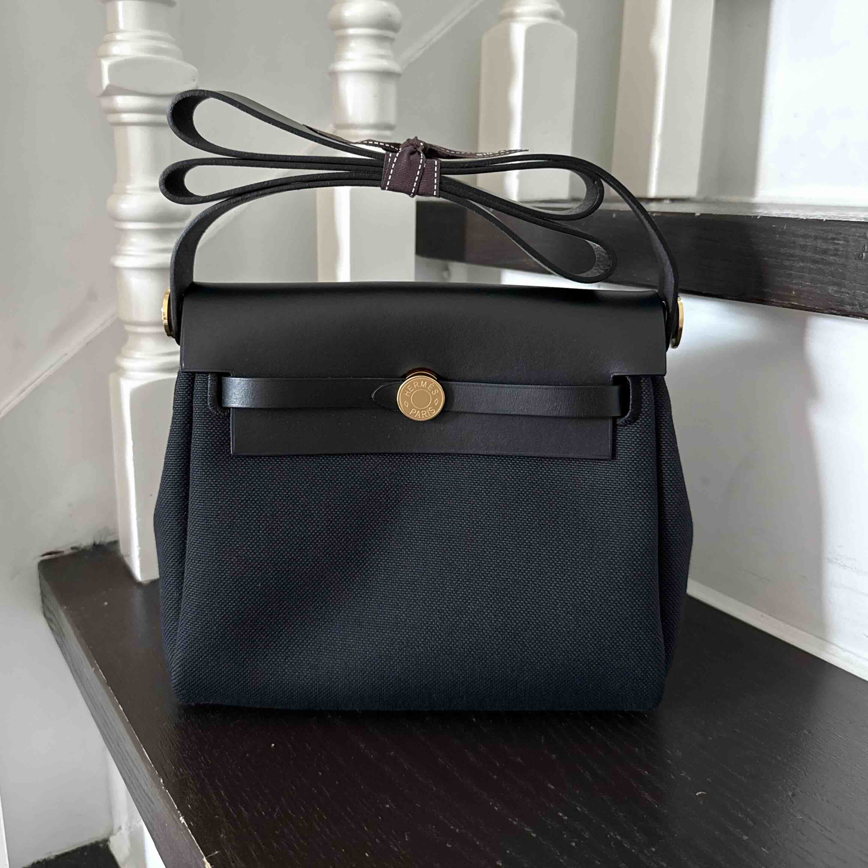 Hermès Herbag Mini Noir x GHW
