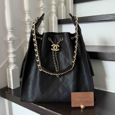 CHANEL 25C Medium Hobo Bag – Black (40x30x15cm)