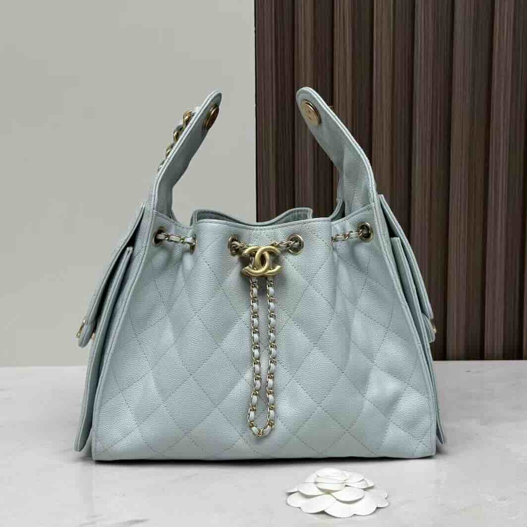 Chanel 25C Hobo Small – Baby Blue Size: 30 × 26 × 14 cm