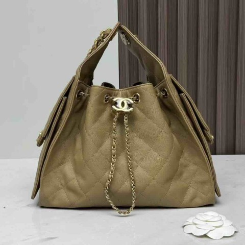Chanel 25C Hobo Small Dark Apricot Size: 30 × 26 × 14 cm