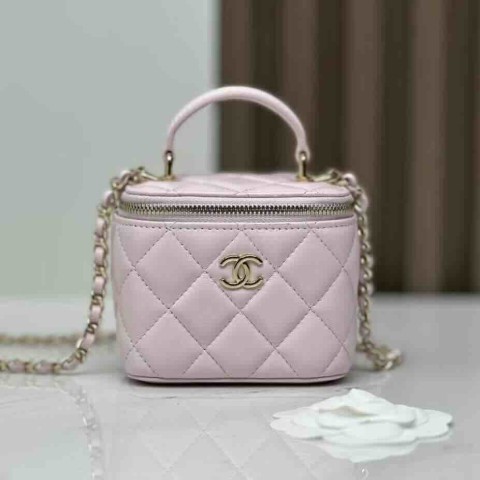 Chanel 22P Handle Mini Flap Box – Sakura Pink Size: 17 cm