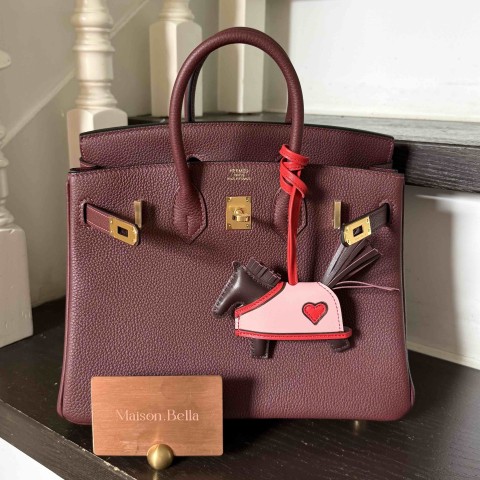 Hermès Birkin 25 Togo Bordeaux Gold Hardware