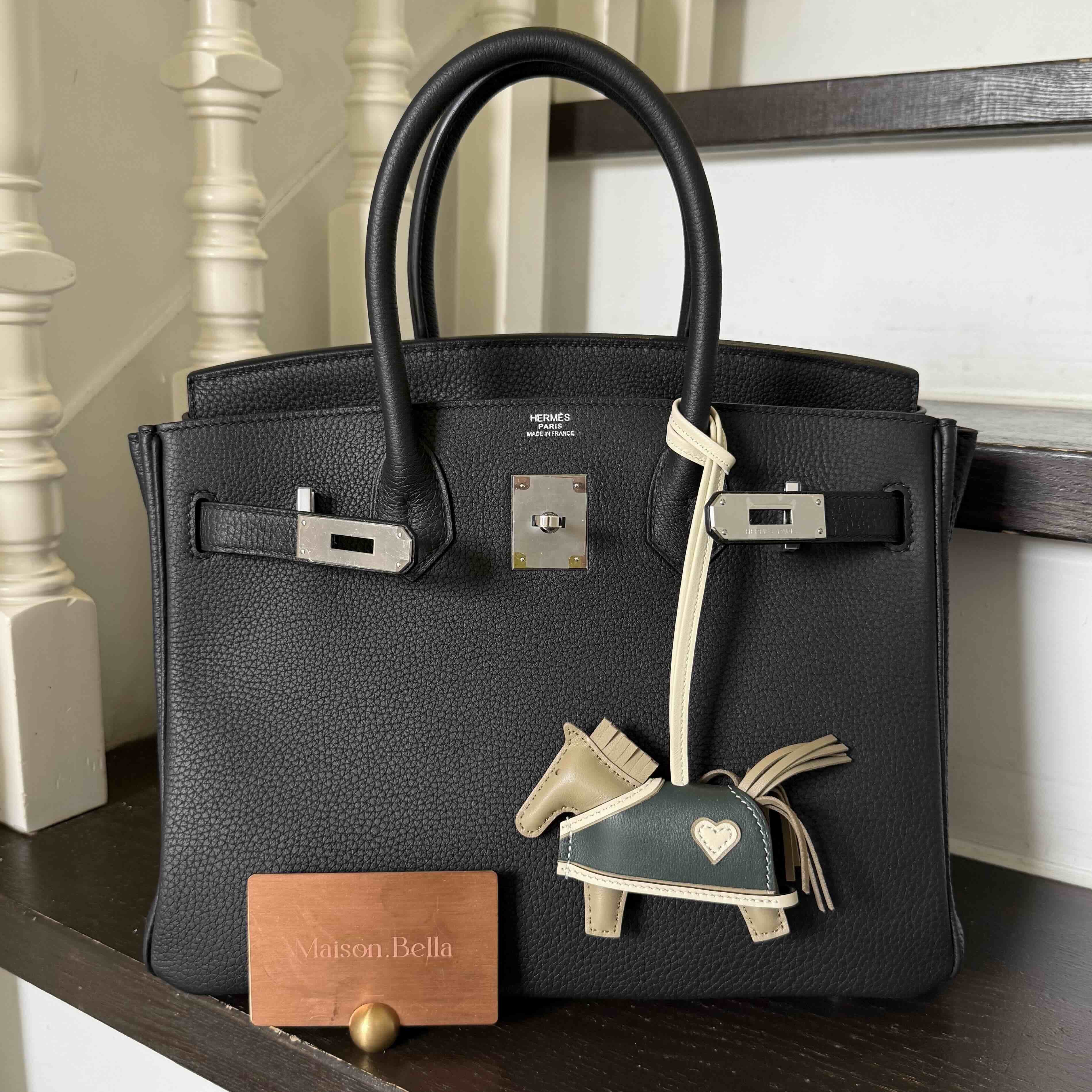 Hermès Birkin 30 Noir Togo with Palladium Hardware