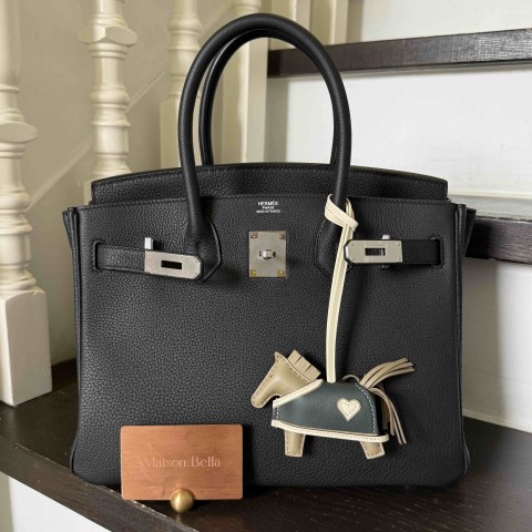 Hermès Birkin 30 Noir Togo with Palladium Hardware