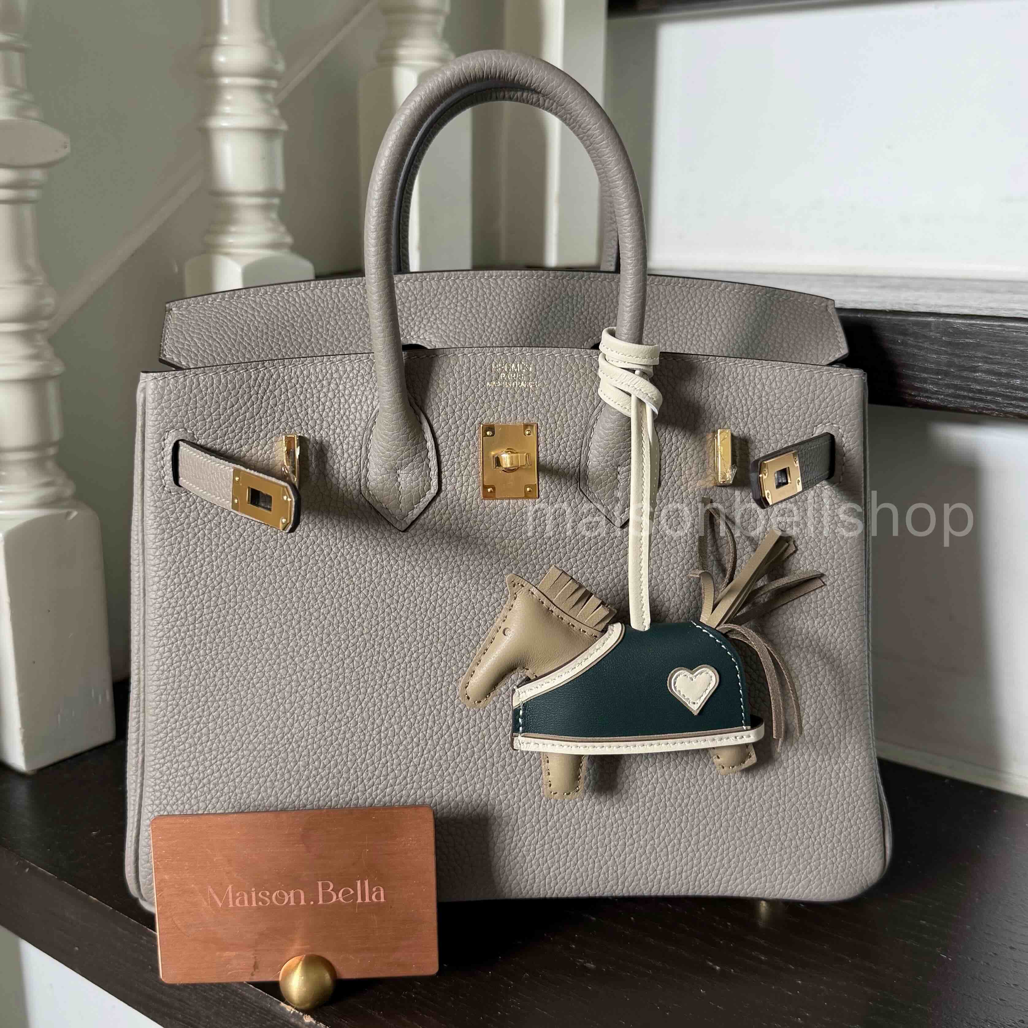 Hermès Birkin 25 Togo Gris Asphalte x Gold Hardware