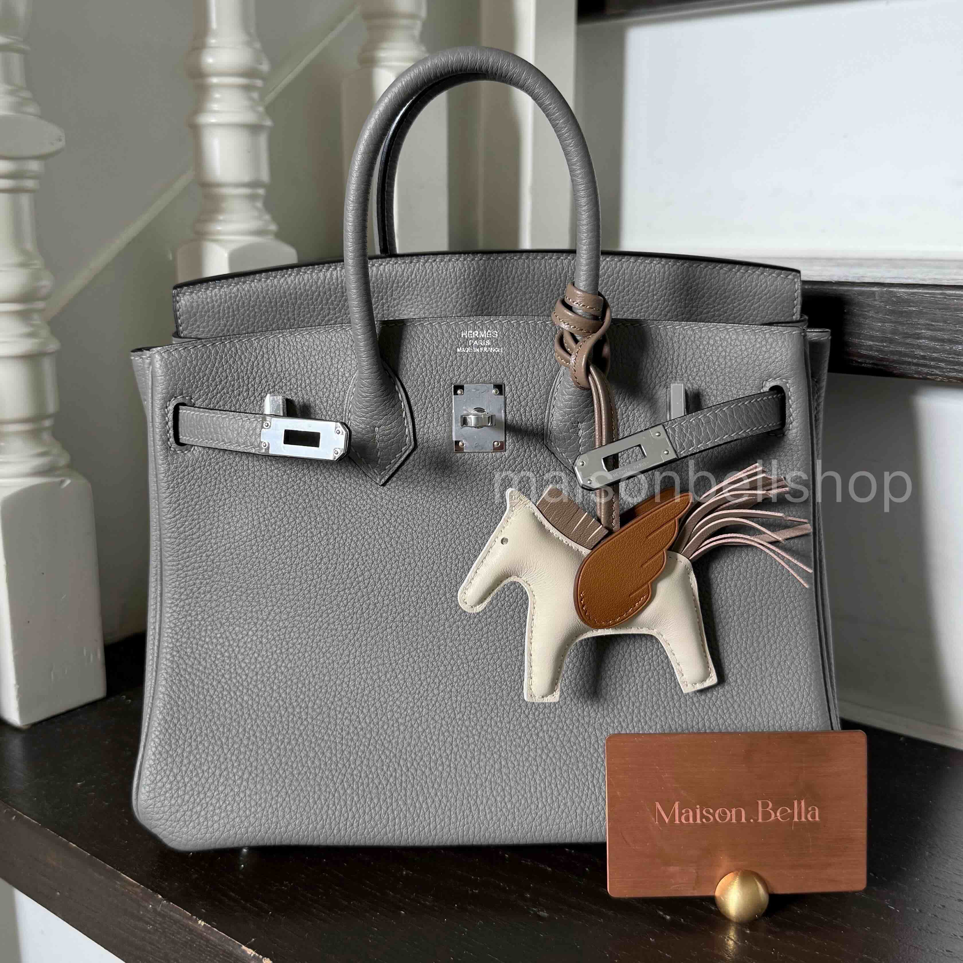 Hermès Birkin 25 Gris Meyer x Palladium Hardware