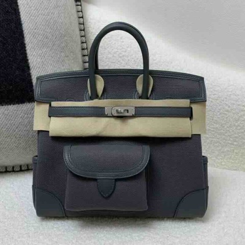 Hermès Birkin25 Cargo Graphaite x Palladium Hardware