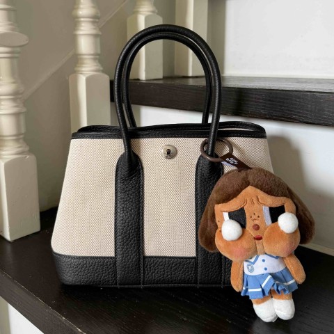 Hermès Garden Party Mini 23 Canvas Ébène