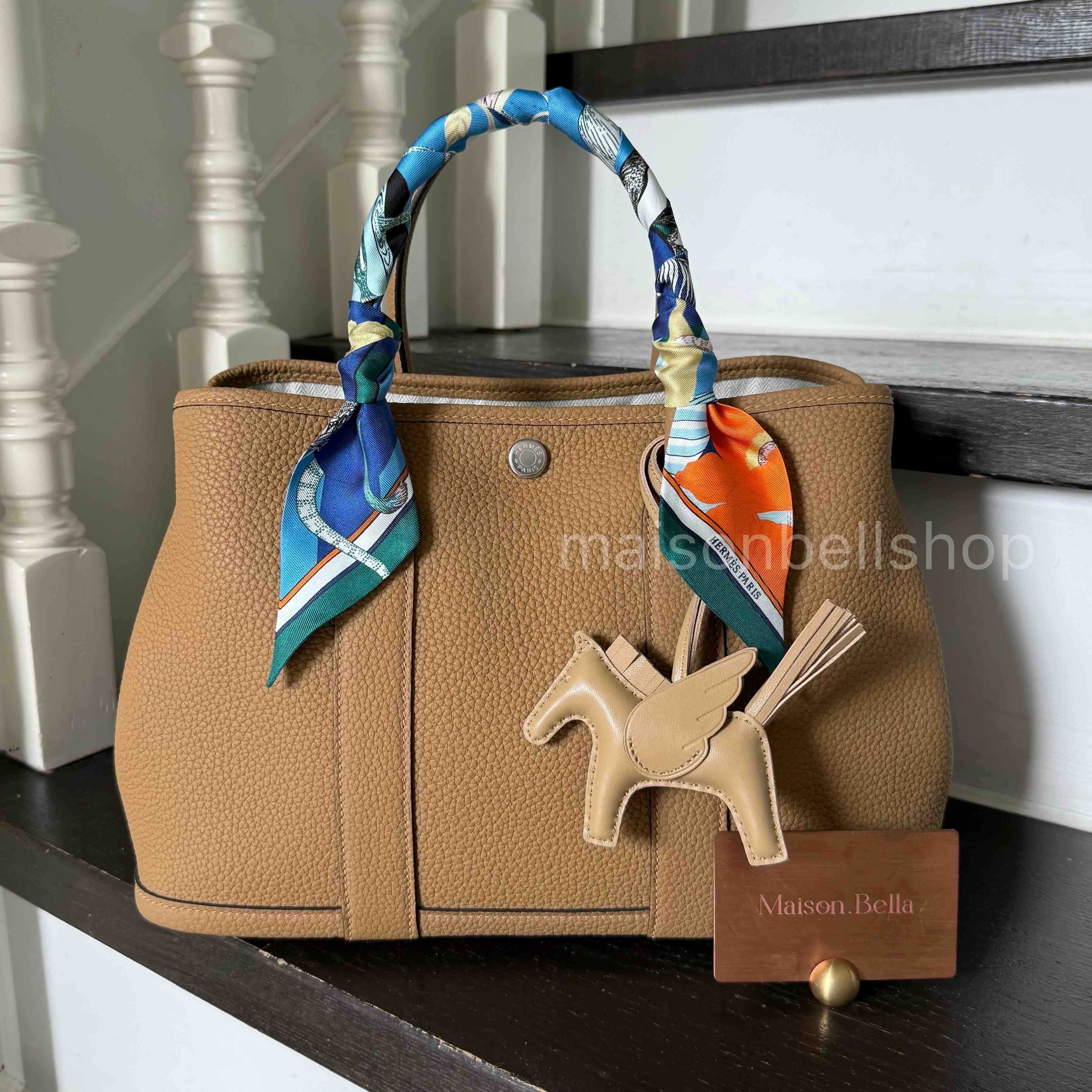 Hermès Garden Party 30 Negonda Chai x Palladium Hardware