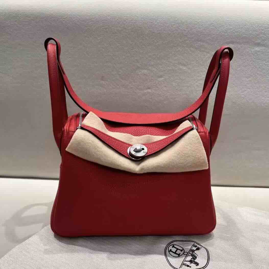 Hermès Lindy26 Clemence Rouge Casaque (Q5) x Palladium Hardware