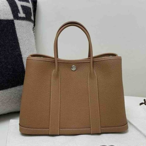 Hermès Garden Party 30 Negonda Gold x Palladium Hardware