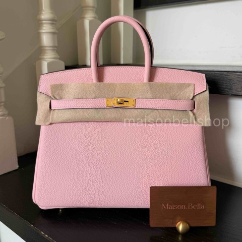 Hermès Birkin25 Togo Rose Sakura x Gold Hardware