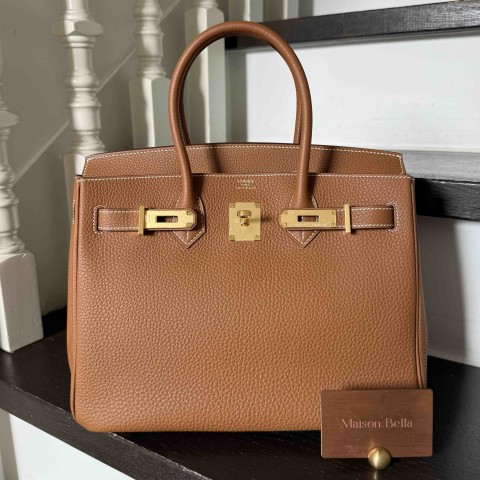 Hermès Birkin 30 Togo Gold x Gold Hardware