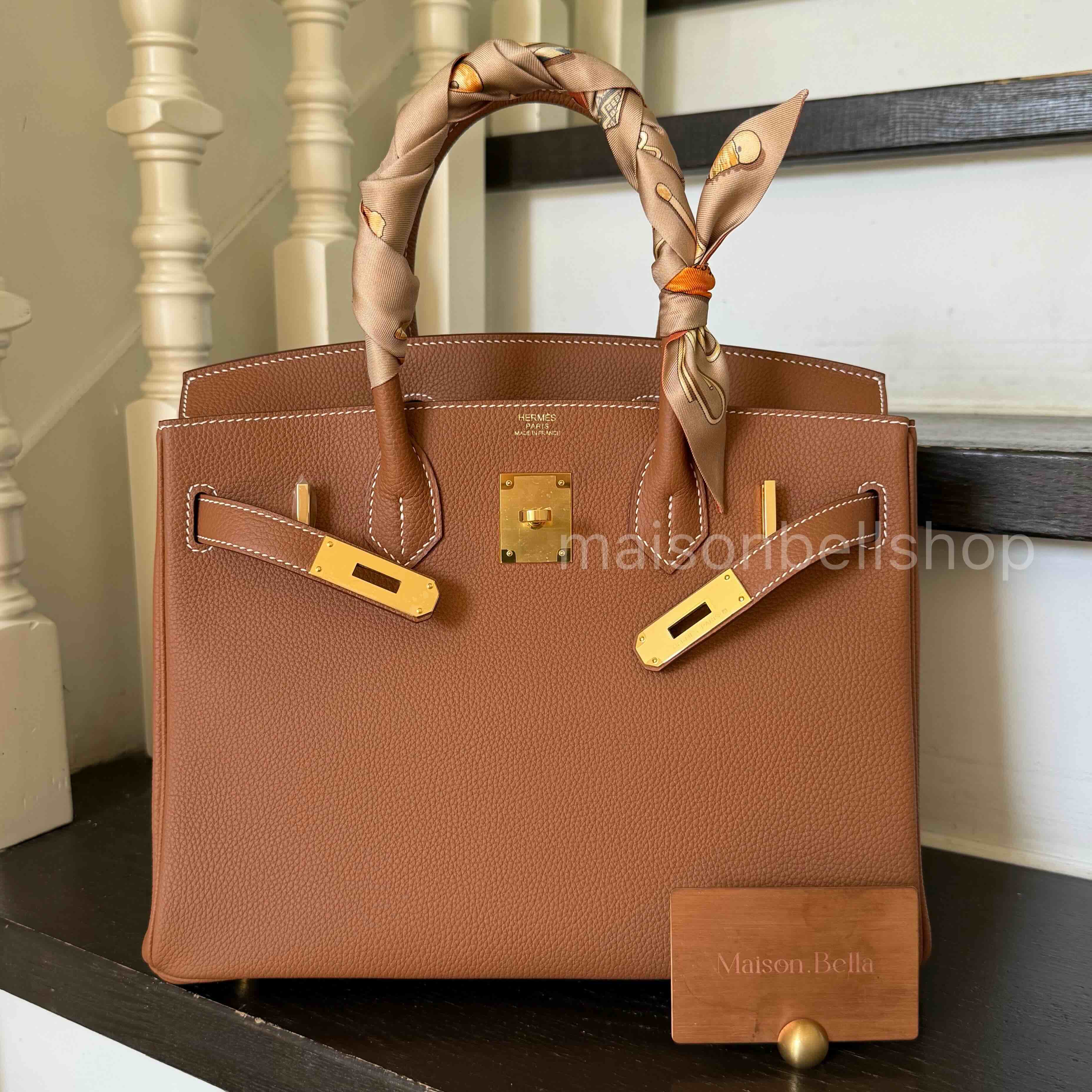 Hermès Birkin 30 Togo Gold x Gold Hardware