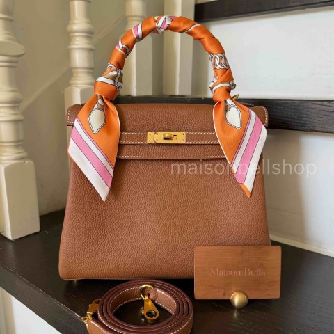 Hermès Kelly 25 Togo Gold x Gold Hardware